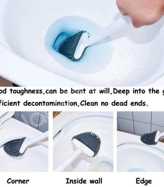 flexible-silicone-bristle-toilet-brush-and-holder-set-with-long-handle-for-deep-bathroom-and-toilet-bowl-cleaning-product-image