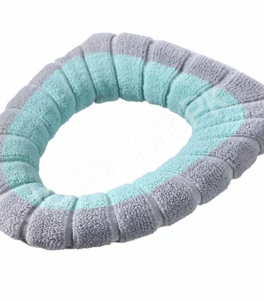 washable-reusable-plush-toilet-seat-cover-cushion-pad-with-zipper-closure-for-winter-warmth-and-comfort-product-image