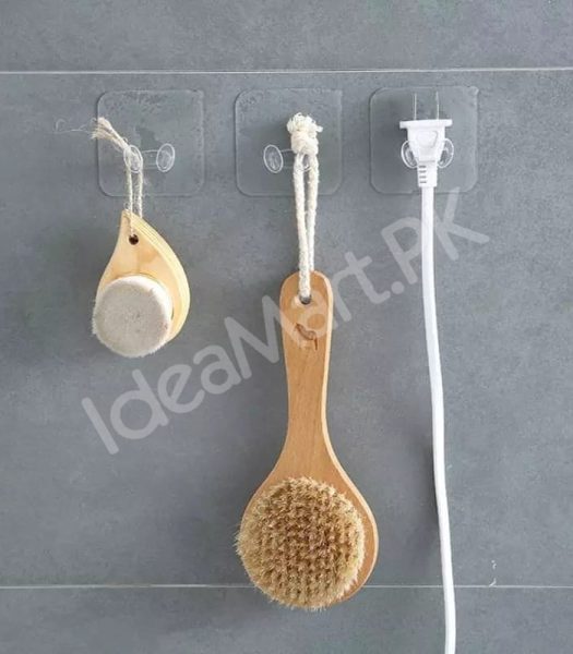 heavy-duty-transparent-adhesive-utility-hook-no-drill-wall-hanger-for-kitchen-bathroom-and-home-storage-product-image