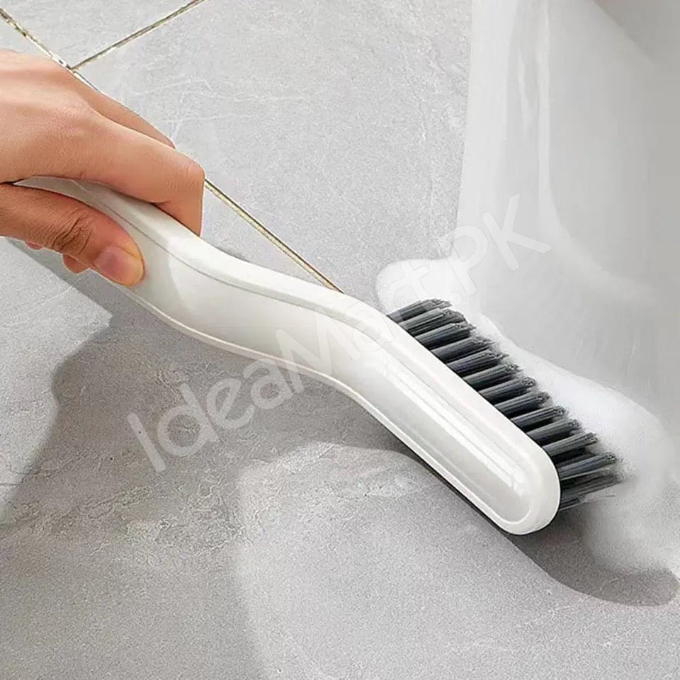 2-in-1-pp-handle-cleaning-brush-with-pet-bristles-and-integrated-hair-pickup-clip-for-bathroom-shower-drain-and-grout-scrubbing-product-image
