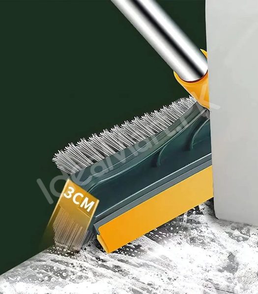 3-in-1-v-shape-stiff-bristle-scrub-brush-with-long-adjustable-handle-scraper-for-floor-grout-wall-cleaning-product-image