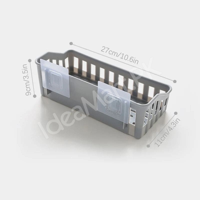 no-drill-adhesive-plastic-bathroom-shower-shelf-kitchen-storage-basket-organizer-for-shampoo-soap-cosmetics-toiletries-product-image