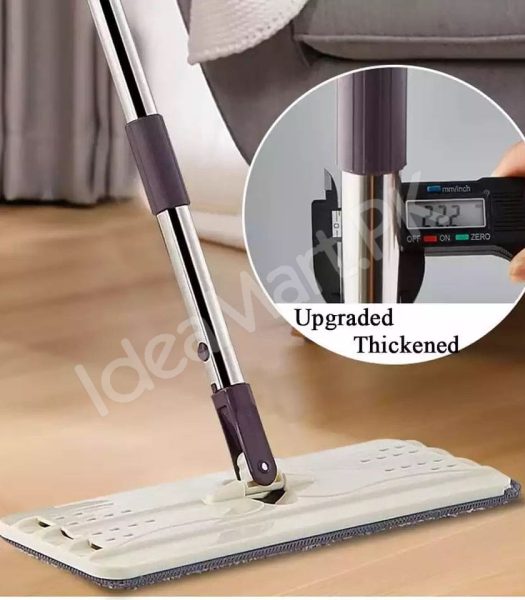 magic-flat-mop-and-bucket-system-with-hands-free-self-squeeze-for-versatile-wet-dry-kitchen-and-home-floor-cleaning-product-image