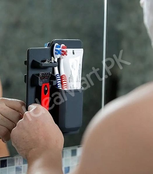 silicone-wall-mounted-holder-multifunctional-organizer-for-toothbrush-shaver-razor-and-bathroom-essentials-product-image