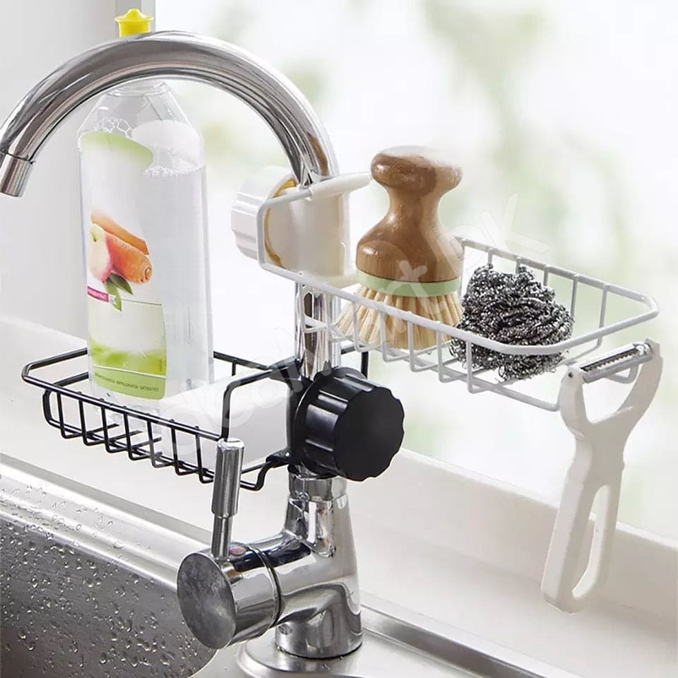 stainless-steel-sink-storage-rack-sponge-soap-dish-cloth-kitchen-accessories-organizer-product-image