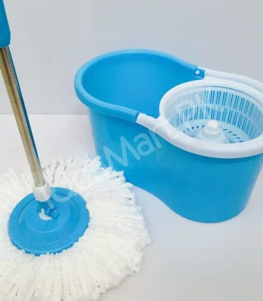 360-rotating-microfiber-spin-mop-dual-chamber-bucket-set-with-self-wringing-strainer-for-efficient-wet-floor-cleaning-product-image