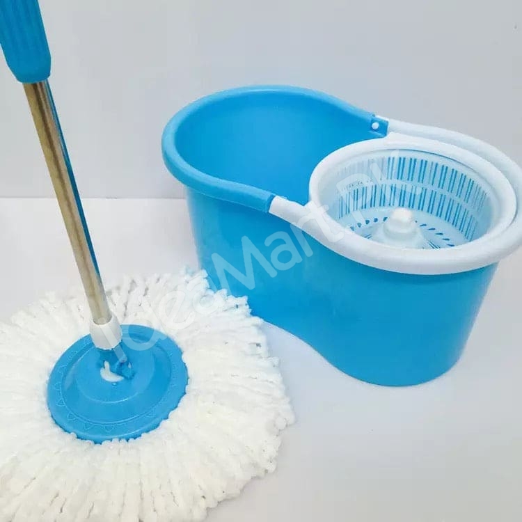 360-rotating-microfiber-spin-mop-dual-chamber-bucket-set-with-self-wringing-strainer-for-efficient-wet-floor-cleaning-product-image