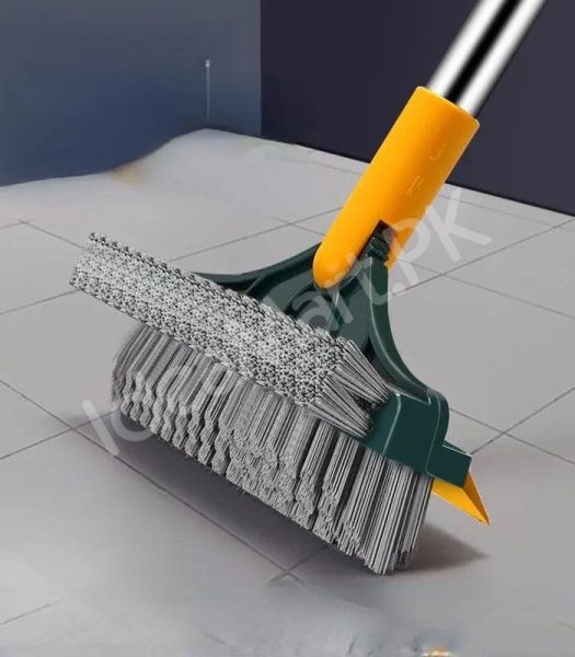 3-in-1-v-shape-stiff-bristle-scrub-brush-with-long-adjustable-handle-scraper-for-floor-grout-wall-cleaning-product-image