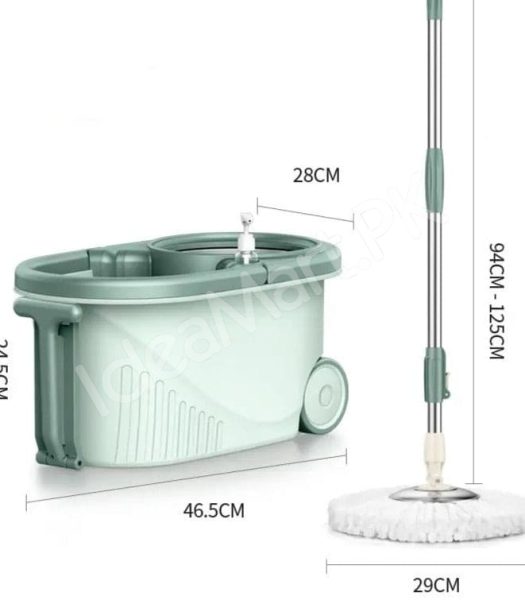 deluxe-spin-mop-and-dual-chamber-bucket-set-with-wheels-soap-dispenser-and-stainless-steel-wringer-for-hands-free-floor-cleaning-product-image