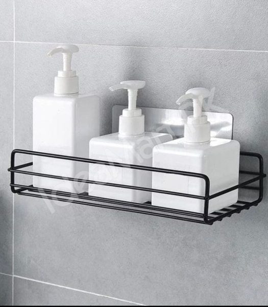 no-drill-adhesive-metal-wire-storage-shelf-and-organizer-basket-for-bathroom-kitchen-and-toilet-paper-holder-product-image