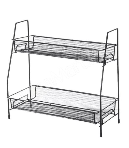 2-tier-black-metal-countertop-storage-shelf-and-spice-rack-for-bathroom-vanity-and-kitchen-accessories-tidy-product-image
