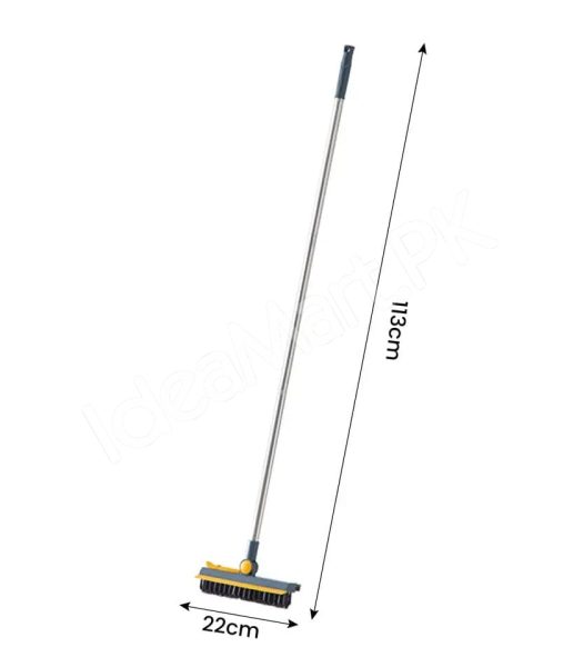 3-in-1-v-shape-stiff-bristle-scrub-brush-with-long-adjustable-handle-scraper-for-floor-grout-wall-cleaning-product-image
