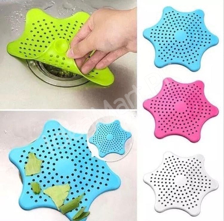 star-shaped-silicone-drain-stopper-for-bathroom-kitchen-drain-filter-bath-plug-plunger-strainer-product-image
