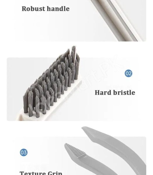 2-in-1-pp-handle-cleaning-brush-with-pet-bristles-and-integrated-hair-pickup-clip-for-bathroom-shower-drain-and-grout-scrubbing-product-image