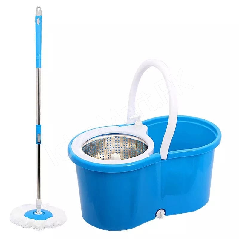 360-rotating-microfiber-spin-mop-dual-chamber-bucket-set-with-self-wringing-strainer-for-efficient-wet-floor-cleaning-product-image