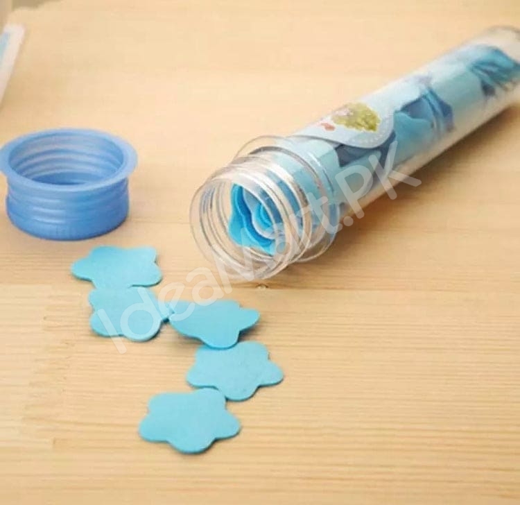 portable-disposable-flower-shaped-scented-paper-soap-flakes-in-tube-for-hand-washing-and-travel-product-image