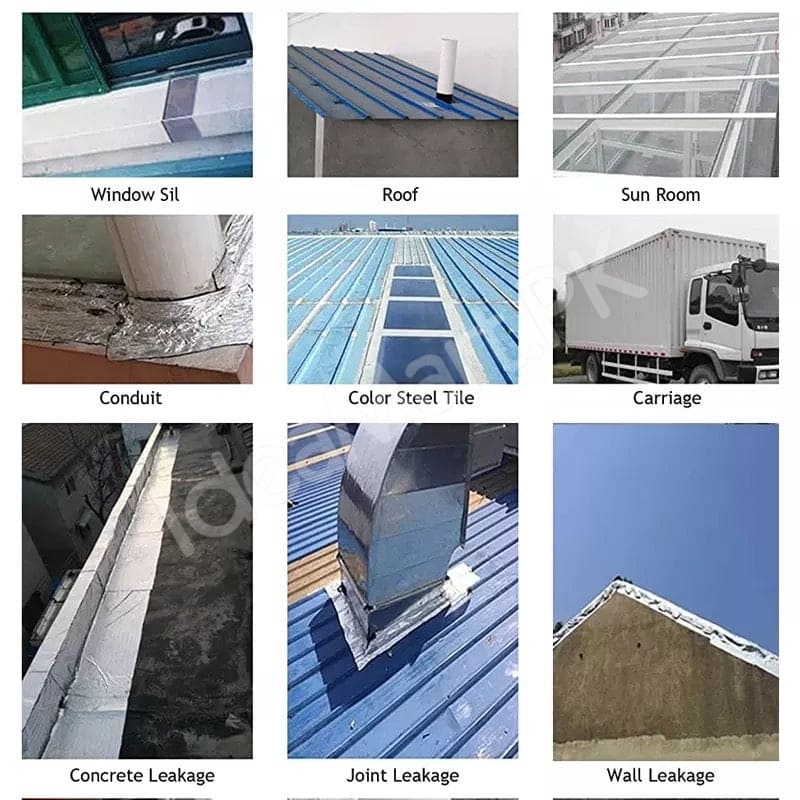 aluminum-foil-butyl-rubber-tape-high-temperature-waterproof-leak-proof-nano-self-adhesive-tape-for-duct-wall-and-crack-repairs-product-image