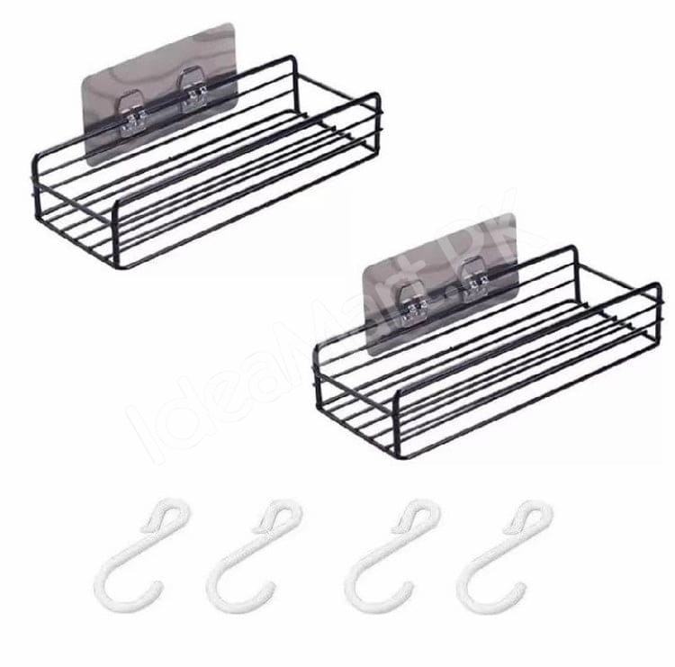 no-drill-adhesive-metal-wire-storage-shelf-and-organizer-basket-for-bathroom-kitchen-and-toilet-paper-holder-product-image