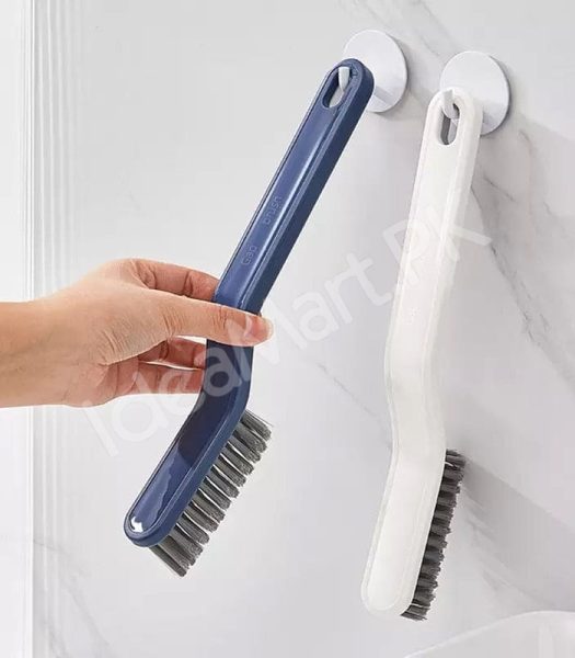 2-in-1-pp-handle-cleaning-brush-with-pet-bristles-and-integrated-hair-pickup-clip-for-bathroom-shower-drain-and-grout-scrubbing-product-image
