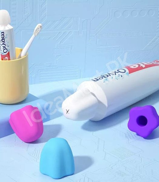 silicone-lazy-self-closing-toothpaste-tube-squeezer-with-reusable-cap-manual-squeezing-device-for-bathroom-use-product-image