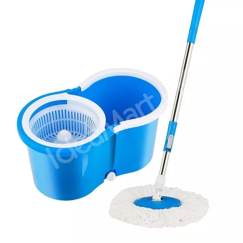 360-rotating-microfiber-spin-mop-dual-chamber-bucket-set-with-self-wringing-strainer-for-efficient-wet-floor-cleaning-product-image