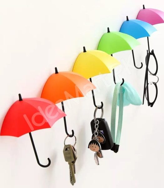 set-of-3-colorful-umbrella-wall-hooks-key-organizer-self-adhesive-decorative-storage-for-entryway-kitchen-or-bathroom-product-image