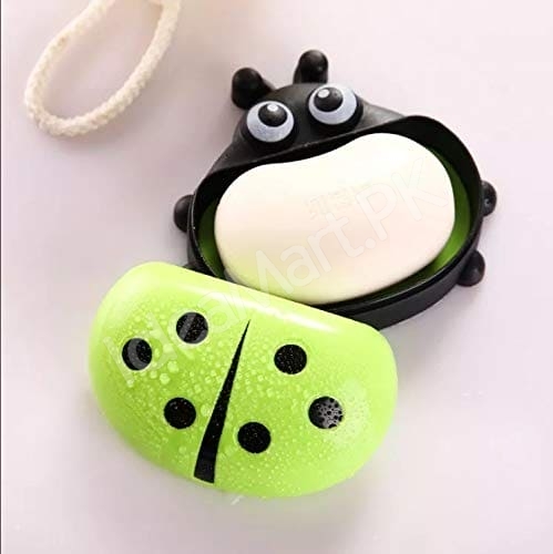 ladybug-cartoon-soap-box-with-cover-double-layer-drain-soap-dish-storage-organizer-case-for-kitchen-and-bathroom-use-product-image