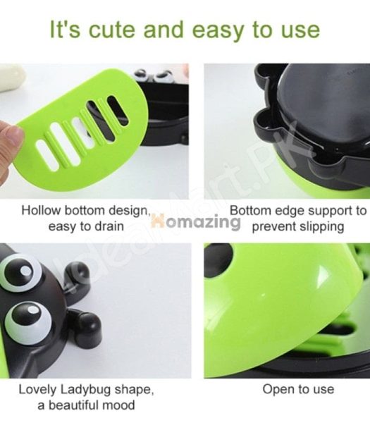 ladybug-cartoon-soap-box-with-cover-double-layer-drain-soap-dish-storage-organizer-case-for-kitchen-and-bathroom-use-product-image