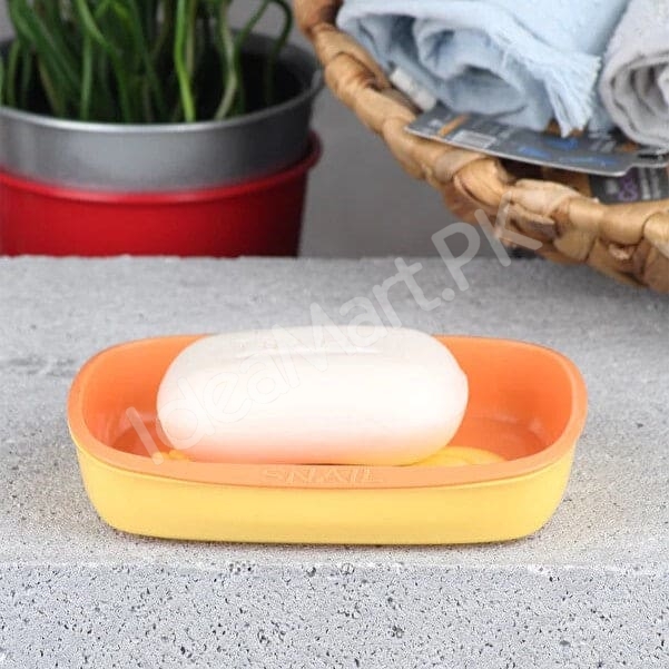 set-of-4-double-layered-snail-design-plastic-soap-dish-for-bathroom-kitchen-countertop-with-self-draining-quick-dry-feature-product-image
