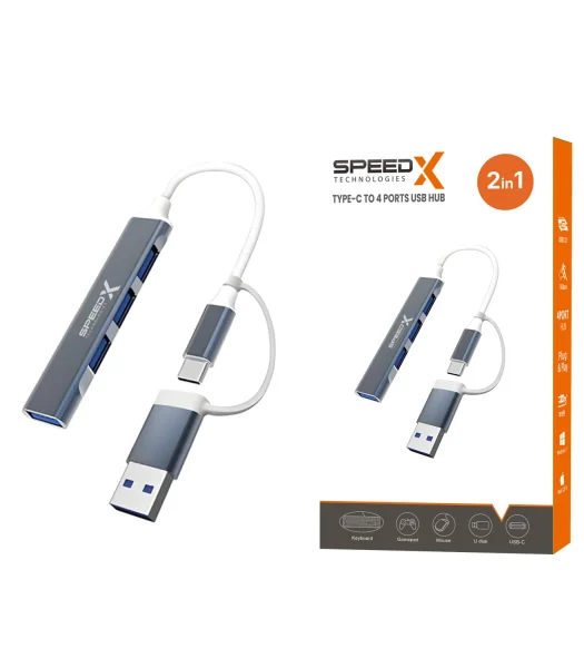 speedx-sp-utc41-2in1-4-port-usb-hub-3-0-product-image
